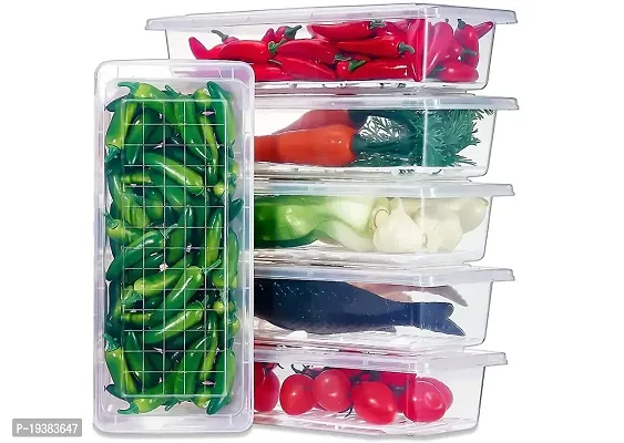 Fridge Storage Conatiner Set of 6 Freezer Container 1500ml