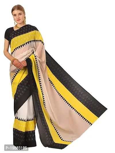 Stylish Cotton Silk Saree With Blouse Piece-thumb0