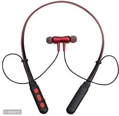 Stylish Red Bluetooth Wireless Neckband-thumb0