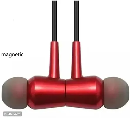 Stylish Red Bluetooth Wireless Neckband-thumb3