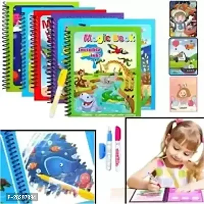 Colourful Writing Magic Water Drawing Book Doodle Book With Magic Pen-thumb3