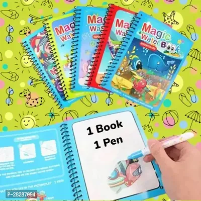 Colourful Writing Magic Water Drawing Book Doodle Book With Magic Pen-thumb5