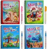 Water Painting Book Water Magic Colouring Book With Water Filling Pen Washable Ink Nib Sketch Pens with Washable Ink  (Set of 2, Multicolor)-thumb4