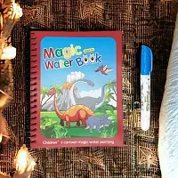 Water Painting Book Water Magic Colouring Book With Water Filling Pen Washable Ink Nib Sketch Pens with Washable Ink  (Set of 2, Multicolor)-thumb2