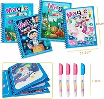 Magic Water Coloring Book, Magic Water Drawing Book Reusable Water-Reveal-thumb1