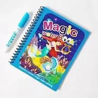 Coloring Book, Magic Water Drawing Book Reusable and Water-Reveal-thumb1