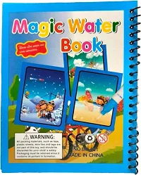 Magic Water Book Water Coloring Book with Magic Pen for Kid-thumb1