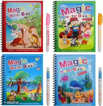 Magic Water Book Coloring Book with Pen Combo for Kid-thumb0