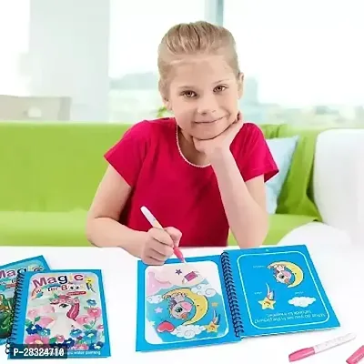Magic Water Book Water Coloring Book with Magic Pen for Kid-thumb5