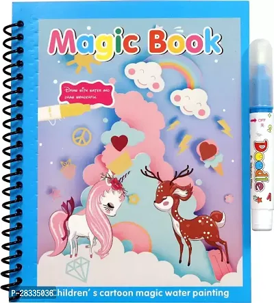 Water Magic Coloring Book with Doodle Pen for Kid-thumb4