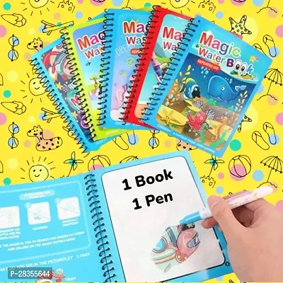 Water Magic Book Magic Doodle Pen Educational Colouring Drawing Book For Kids-thumb3