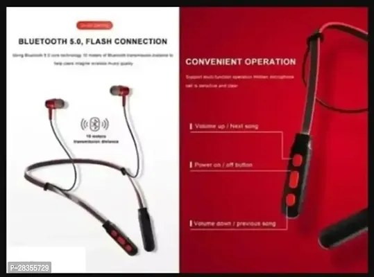 B11 Bluetooth Headset  (Red, In the Ear)