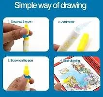 Magic Book Water Quick Dry Book Water Book with Magic Pen Cartoon Series-thumb1