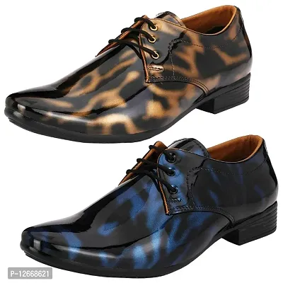 Stylish Formal Shoes Combo For Men And Boys (Pack Of 2)