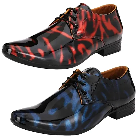 Stylish Formal Shoes Combo For Men And Boys (Pack Of 2)