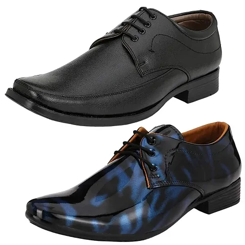 Trendy Formal Shoes Combo For Men And Boys (Pack Of 2)