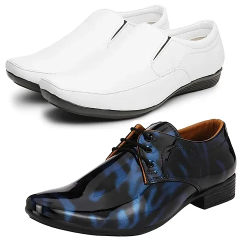 Trendy Formal Shoes Combo For Men And Boys (Pack Of 2)