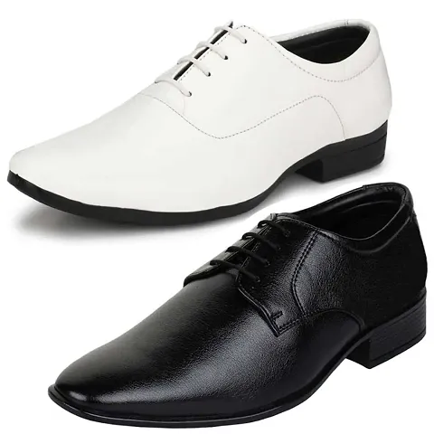 Trendy Formal Shoes Combo For Men And Boys (Pack Of 2)