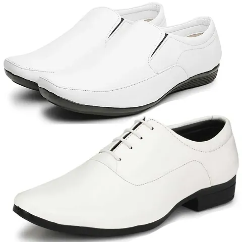 Fancy Trendy Formal Shoes Combo For Men And Boys (Pack Of 2)