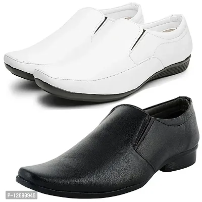 Vitoria Stylish Formal Shoes Combo For Men And Boys (Pack Of 2)