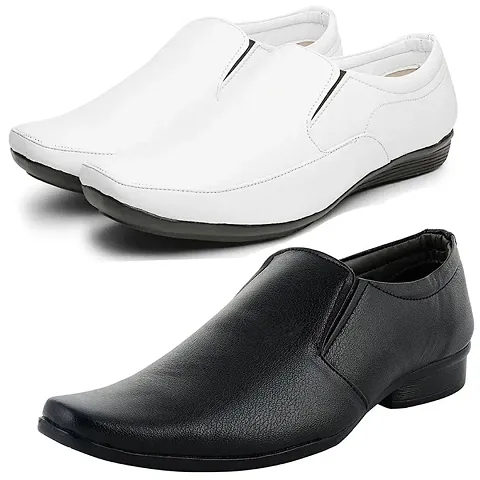 Vitoria Stylish Formal Shoes Combo For Men And Boys (Pack Of 2)