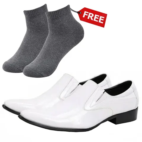 Vitoria Stylish Formal Shoes For Men And Boys With Free Socks