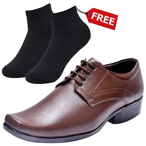 Vitoria Stylish Formal Shoes For Men And Boys With Free Socks