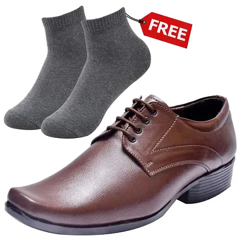 Vitoria Stylish Formal Shoes For Men And Boys With Free Socks