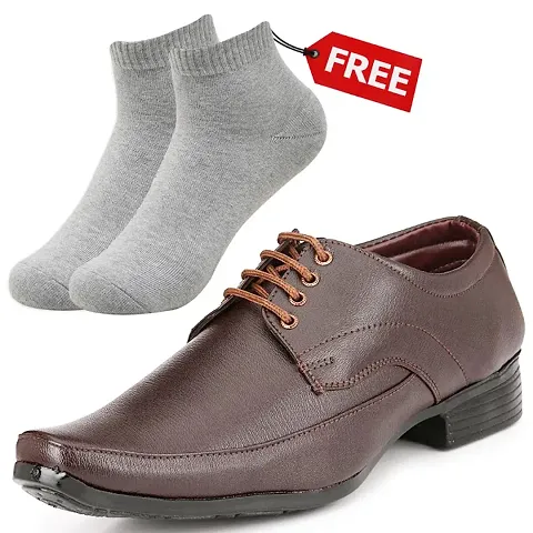 Vitoria Stylish Formal Shoes For Men And Boys With Free Socks