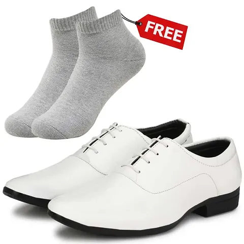 Vitoria Stylish Formal Shoes For Men And Boys With Free Socks