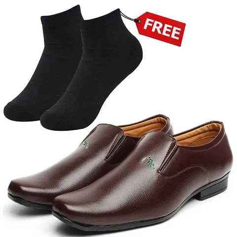 Vitoria Stylish Formal Shoes For Men And Boys With Free Socks