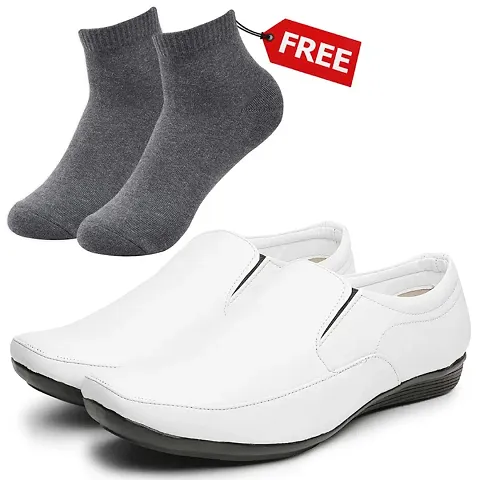 Vitoria Stylish Formal Shoes For Men And Boys With Free Socks