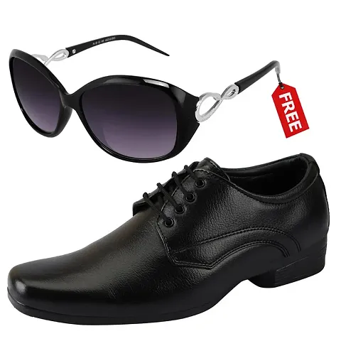 Vitoria Stylish Formal Shoes For Men And Boys With Free Unisex Sunglasses