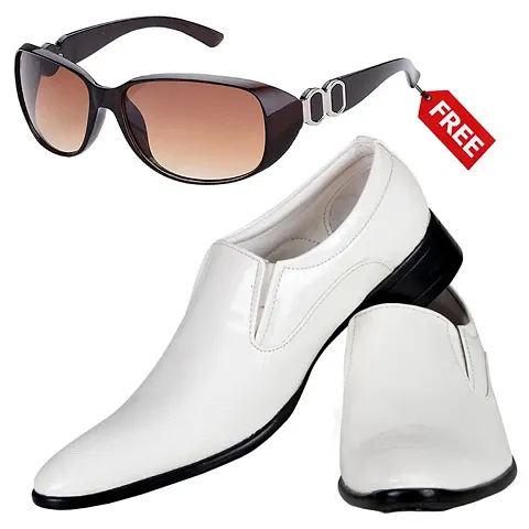 Vitoria Stylish Formal Shoes For Men And Boys With Free Women Sunglasses