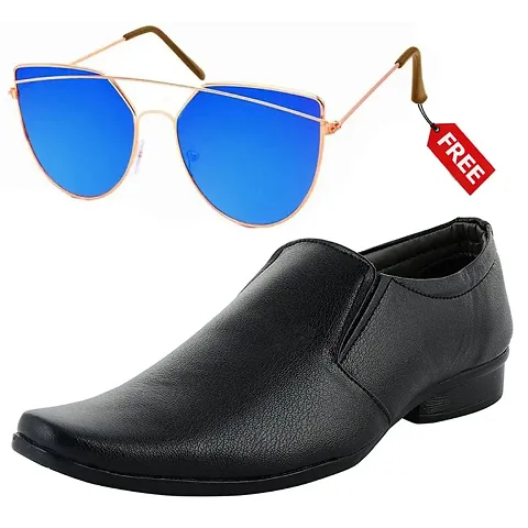 Vitoria Stylish Formal Shoes For Men And Boys With Free Unisex Sunglasses