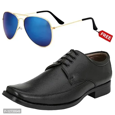Vitoria Stylish Formal Shoes For Men And Boys With Free Unisex Sunglasses-thumb0