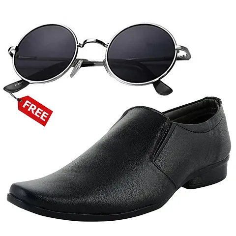 Vitoria Stylish Formal Shoes For Men And Boys With Free Unisex Sunglasses