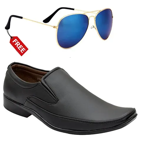 Vitoria Stylish Formal Shoes For Men And Boys With Free Unisex Sunglasses