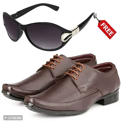 Vitoria Stylish Formal Shoes For Men And Boys With Free Women Sunglasses