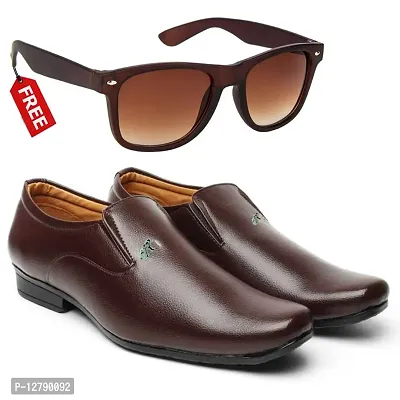 Vitoria Stylish Formal Shoes For Men And Boys With Free Unisex Sunglasses