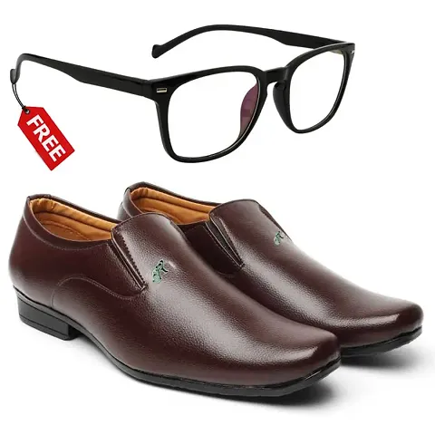 Vitoria Stylish Formal Shoes For Men And Boys With Free Unisex Sunglasses