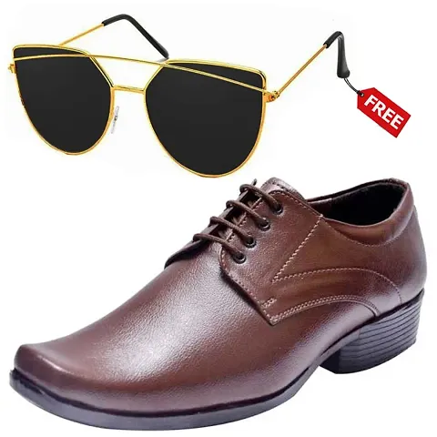 Vitoria Stylish Formal Shoes For Men And Boys With Free Women Sunglasses