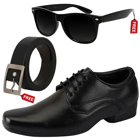 Vitoria Stylish Menrsquo;S Formal Shoes With Free Belt Unisex Sunglasses