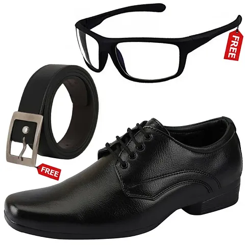 Vitoria Stylish Men&rsquo;s Formal Shoes With Free Belt Women Sunglasses