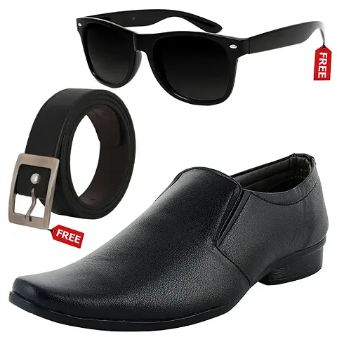 Vitoria Stylish Men&rsquo;s Formal Shoes With Free Belt Women Sunglasses