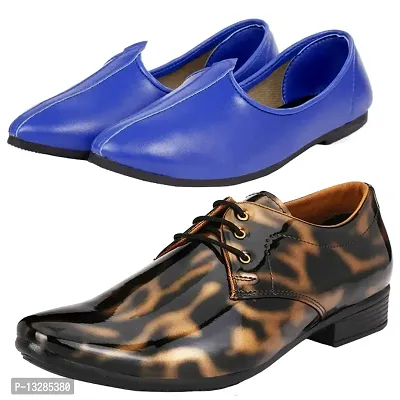Vitoria Stylish Formal Shoes With Jutti Combo For Men And Boys