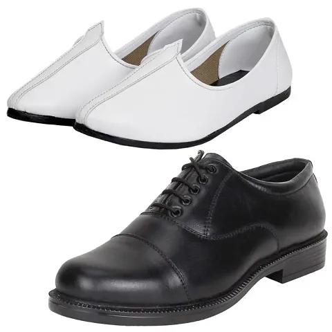 Vitoria Stylish Formal Shoes With Jutti Combo For Men And Boys