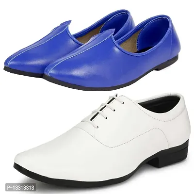 Vitoria Stylish Formal Shoes With Jutti Combo For Men And Boys-thumb0