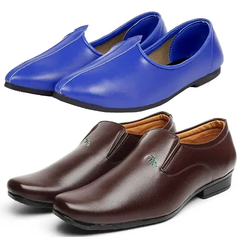 Vitoria Stylish Formal Shoes With Jutti Combo For Men And Boys