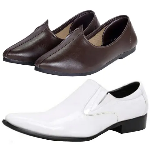 Trendy Formal Shoes Combo For Men And Boys (Pack Of 2)